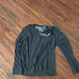 Gray/dark gray Henley